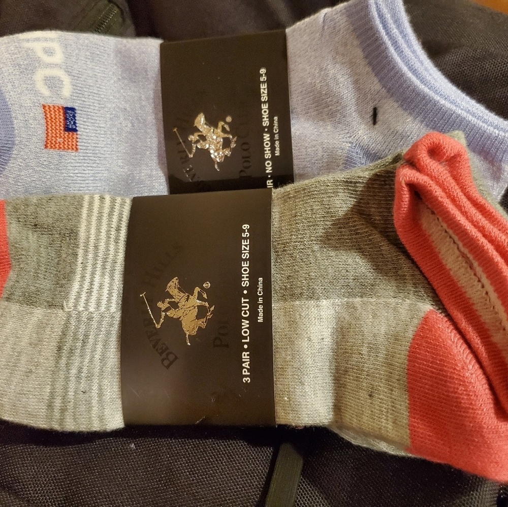 2 3pks Polo No Show Socks